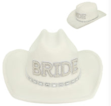 Load image into Gallery viewer, “Bride” Embellished Felt Cowgirl Hat