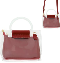 Load image into Gallery viewer, Clear Chic Crossbody With Satchel Pouch