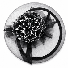Load image into Gallery viewer, Organza Fascinator Hat - 2 in 1