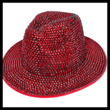 Load image into Gallery viewer, Bling Wide Brim Fedora Hat