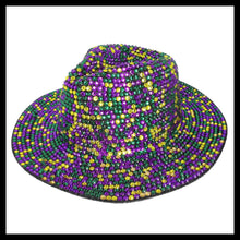Load image into Gallery viewer, Bling Wide Brim Fedora Hat