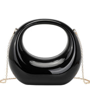 Load image into Gallery viewer, Moon Shape Glossy Purse