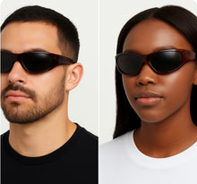 Load image into Gallery viewer, Tortoise Wraparound Sunglasses (unisex)
