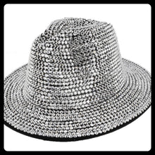 Load image into Gallery viewer, Bling Wide Brim Fedora Hat
