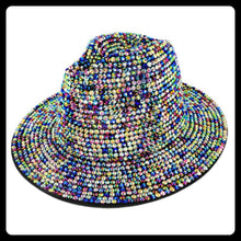 Load image into Gallery viewer, Bling Wide Brim Fedora Hat