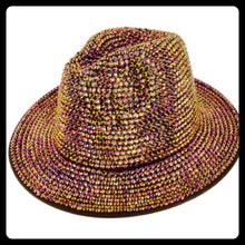 Load image into Gallery viewer, Bling Wide Brim Fedora Hat