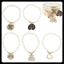 Load image into Gallery viewer, Black Girl Magic 5–Piece Bracelet Set