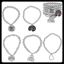 Load image into Gallery viewer, Black Girl Magic 5–Piece Bracelet Set