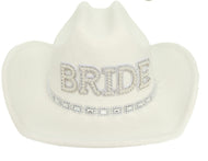 “Bride” Embellished Felt Cowgirl Hat