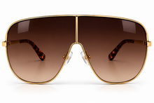 Load image into Gallery viewer, Golden Luxe Shield Sunglasses
