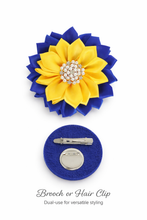 Load image into Gallery viewer, Bee Royal Bloom Brooch
