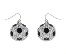 Load image into Gallery viewer, Soccer Glam Drop Earrings
