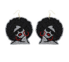 Load image into Gallery viewer, Afrocentric Diva Bling Earrings
