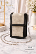 Bee Glam Rhinestone Crossbody Bag