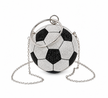 Load image into Gallery viewer, Soccer Glam Rhinestone Clutch
