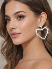 Load image into Gallery viewer, Bee Mine Heart Earrings
