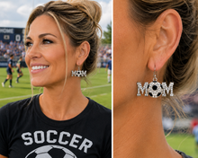 Load image into Gallery viewer, Soccer Mom Bling Earrings
