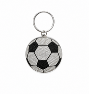 Soccer Glam Rhinestone Clutch