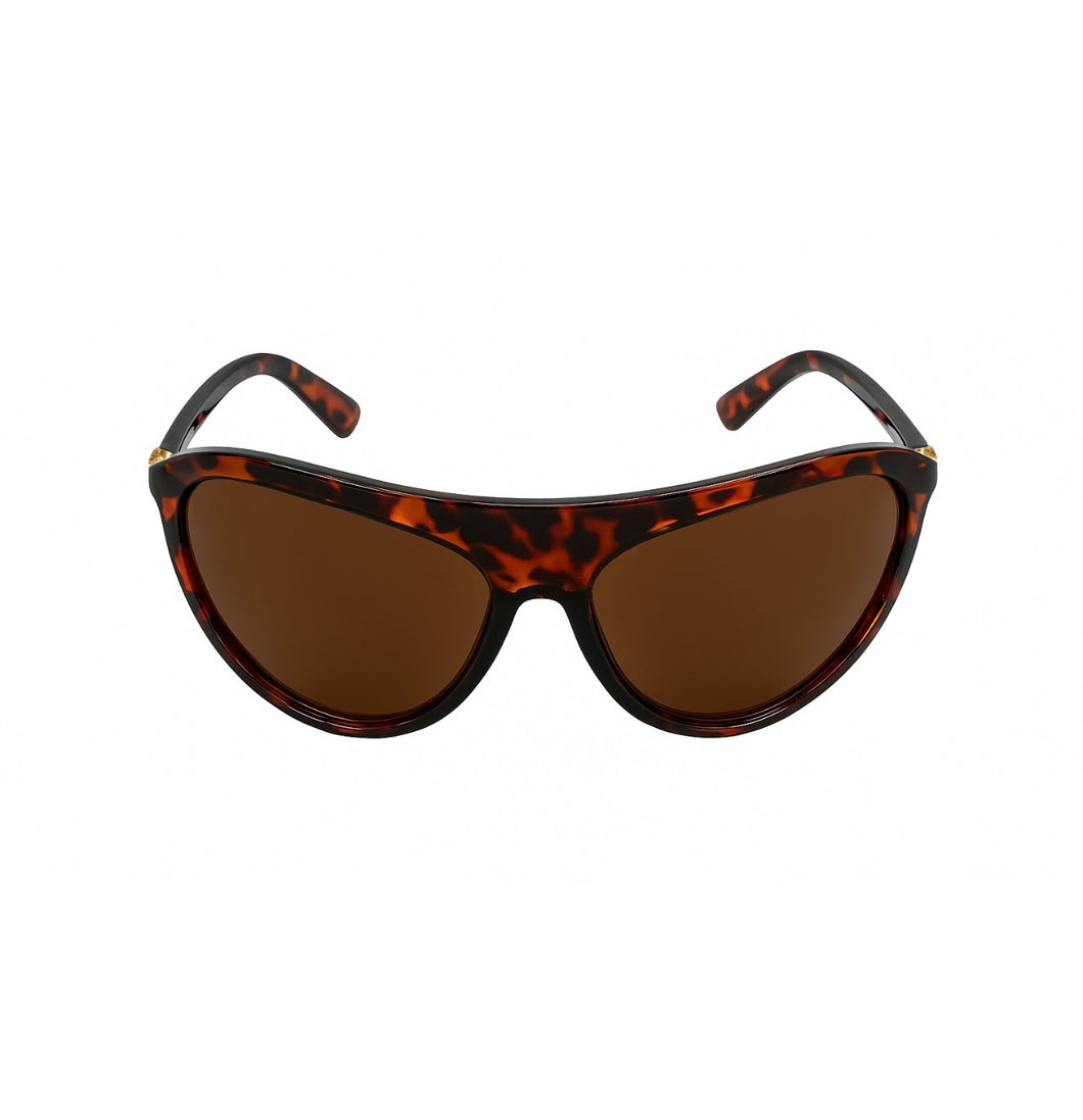 Tortoiseshell Oversize Cat-Eye Sunglasses