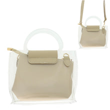 Load image into Gallery viewer, Clear Chic Crossbody With Satchel Pouch
