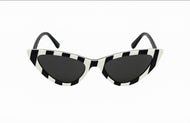 Black and White Cat Eye Sunglasses