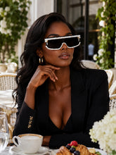 Load image into Gallery viewer, Bee Dazzled Shield Sunglasses
