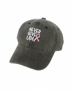 Never Give Up Baseball Cap