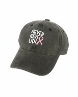 Never Give Up Baseball Cap