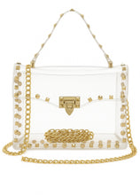 Load image into Gallery viewer, Clear Studded Crossbody Purse
