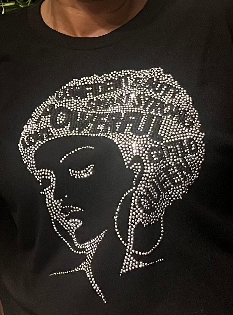Powerful Queen Bling T-Shirt