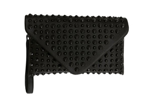 Studded Envelope Clutch Bag