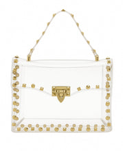 Load image into Gallery viewer, Clear Studded Crossbody Purse

