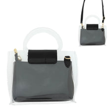 Load image into Gallery viewer, Clear Chic Crossbody With Satchel Pouch
