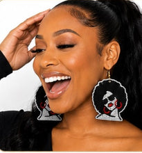 Load image into Gallery viewer, Afrocentric Diva Bling Earrings
