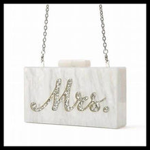 Load image into Gallery viewer, Mrs. Bride Clutch Evening Bag

