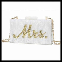Load image into Gallery viewer, Mrs. Bride Clutch Evening Bag
