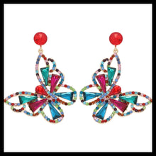 Load image into Gallery viewer, Butterfly Bling Earrings
