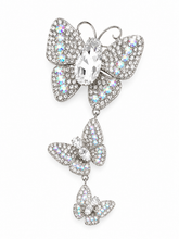 Load image into Gallery viewer, Bee Glittering Butterfly Brooch

