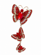 Load image into Gallery viewer, Bee Glittering Butterfly Brooch
