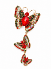 Load image into Gallery viewer, Bee Glittering Butterfly Brooch

