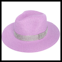 Load image into Gallery viewer, Floppy Straw Fedora Hat
