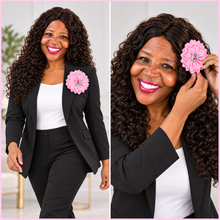 Load image into Gallery viewer, .
Ribbon Hope Bloom Hair Clip &amp; Brooch
