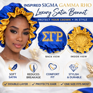 Inspired Sigma Gamma Rho Luxury Satin Bonnet