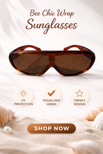 Load image into Gallery viewer, Bee Chic Wrap Around Sunglasses
