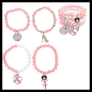 Cancer Awareness Black Girl Magic Bracelet 4-Piece Set