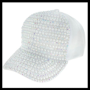 Half Studded Pearl Hat