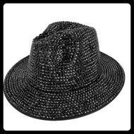 Bling Wide Brim Fedora Hat