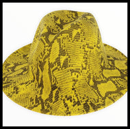 Wide Brim Felt Fedora Hat